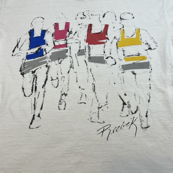 VTG 90's Reebok Runners T shirt Single Stitch made in USA - Picture 3 of 14